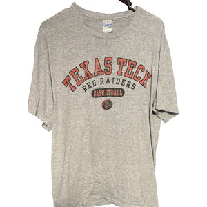 Texas Tech Red Raiders Basketball T-Shirt Men's Size L Gray